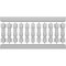 Ekena Millwork Fiberthane Oxford Balustrade Railing Kit, Style N (7 5/8" On-Center Spacing to Pass 4" Sphere Code) BALK38X084OXN - alternate 3